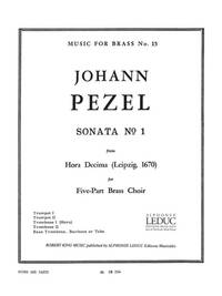 JOHANN CHRISTOPH PEZEL: SONATA NO.1 (QUINTET-BRASS)