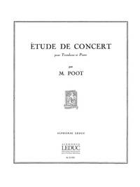 MARCEL POOT: ETUDE DE CONCERT (TROMBONE & PIANO)