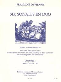 FRANCOIS DEVIENNE: 6 SONATES EN DUO VOL.1 (MISCELLANEOUS)
