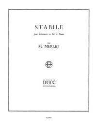 MICHEL MERLET: STABILE OP.13 (CLARINET & PIANO)