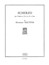 HERMANN REUTTER: SCHERZO (TRUMPET & PIANO) TROMPETTE