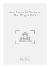 JEAN PATERO: 80 ETUDES DE DECHIFFRAGES VOL.5 (FLUTE & PIANO)