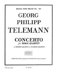 GEORG PHILIPP TELEMANN: CONCERTO (HORN QUARTET)