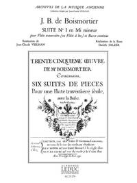 JOSEPH BODIN DE BOISMORTIER: SUITE NO.1 IN E MINOR (FLUTE & CONTINUO)