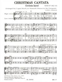DANIEL PINKHAM: CHRISTMAS CANTATA (CHORAL-FEMALE ACCOMPANIED)