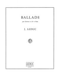 JACQUES LEDUC: BALLADE (CLARINET & PIANO)