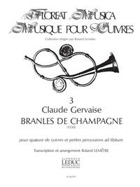 CLAUDE GERVAISE: BRANLES DE CHAMPAGNE (QUARTET-BRASS)