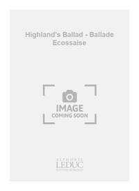 TOMASI HENRI HIGHLAND'S BALLAD BALLADE ECOSSAISE HARP & ORCH SCORE