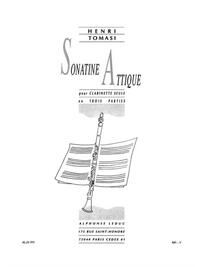 HENRI TOMASI: SONATINE ATTIQUE (CLARINET SOLO)
