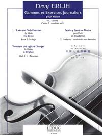 DEVY ERLIH: SCALES AND DAILY EXERCISES FOR VIOLIN BOOK 2 (VIOLIN SOLO)