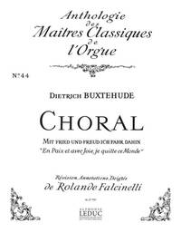 DIETRICH BUXTEHUDE: CHORALE (MAITRES CLASSIQUES NO.44) (ORGAN)