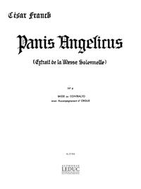 CESAR FRANCK: PANIS ANGELICUS (CON/BASS) IN F MAJOR (VOICE & 1 INSTRUMENT)