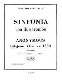 ANON.: SINFONIA CON DUE TROMBE (TRUMPETS 2 & ORGAN) TROMPETTE