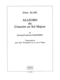GEORG FRIEDRICH HANDEL: ALLEGRO (TRUMPETS 2 & ORGAN)