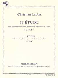 CHRISTIAN LAUBA: ETUDE NO. 11 - "STAN" (BARITONE SAXOPHONE/PRERECORDED SYNTHESIZER)