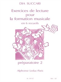 DIA SUCCARI: EXERCICES DE LECTURE POUR LA FORMATION MUSICALE - VOL. 4 - PREPARATOIRE 2