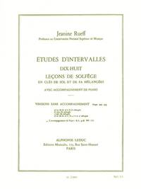JEANINE RUEFF: ETUDES D'INTERVALLES - DIX-HUIT LECONS DE SOLFEGE