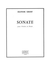 OLIVIER-HARIDAS GREIF: SONATE (VIOLIN & PIANO)
