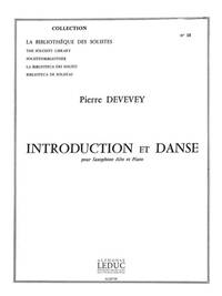 DEVEVEY INTRODUCTION ET DANSE LM018 ALTO SAXOPHONE & PIANO BOOK