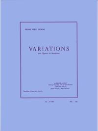 PIERRE MAX DUBOIS: VARIATIONS (SAXOPHONES 4)