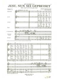JOHANN SEBASTIAN BACH: JESU, NUN SEI GEPREISET BWV41 (CHORAL-MIXED ACCOMPANIED)
