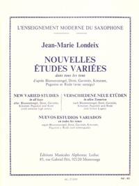 JEAN-MARIE LONDEIX - NOUVELLES ETUDES VARIEES, POUR SAXOPHONE