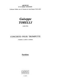 TORELLI GIUSEPPE PAILLARD CONCERTO TRUMPET & STRING ORCHESTRA SCORE