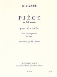 GABRIEL PIERNE: PIECE IN G MINOR (CLARINET)