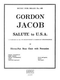 GORDON JACOB: SALUTE TO USA (ENSEMBLE-BRASS 8 OR MORE)
