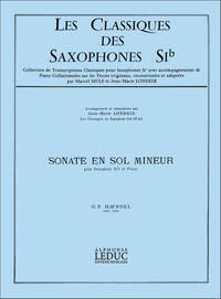 G.F.HANDEL: SONATA IN G MINOR (SAXOPHONE/PIANO)