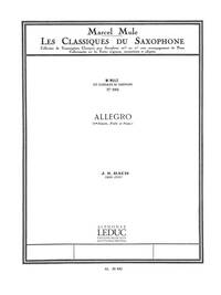 JOHANN SEBASTIAN BACH: ALLEGRO (CLASSIQUES NO.102) (SAXOPHONE-ALTO & PIANO)