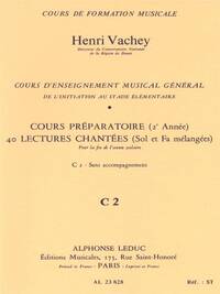HENRI VACHEY: 40 EXERCISES WITH TREBLE AND BASS CLEFS MIXED