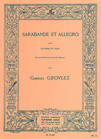 GABRIEL GROVLEZ: SARABANDE ET ALLEGRO FOR OBOE AND PIANO