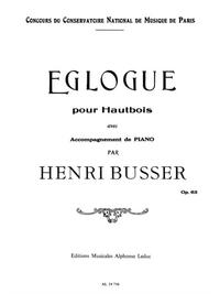 HENRI BUSSER: EGLOGUE OP.63 (OBOE & PIANO)