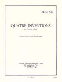 QUATRE INVENTIONS POUR PERCUSSION ET PIANO