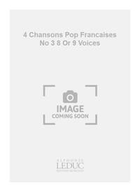INGHELBRECHT 4 CHANSONS POP FRANCAISES NO 3 8 OR 9 VOICES