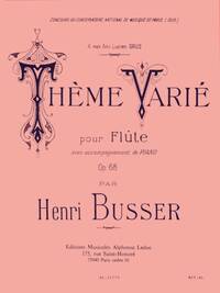 HENRI BUSSER: THEME VARIE OP.68 (FLUTE & PIANO)