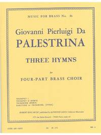 GIOVANNI PIERLUIGI DA PALESTRINA: 3 HYMNES (QUARTET-BRASS)