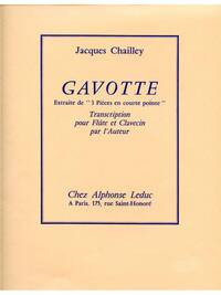 JACQUES CHAILLEY: GAVOTTE (FLUTE & HARPSICHORD)