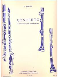 CONCERTO POUR CLARINETTE ET ORCHESTRE DE CHAMBRE OU PIANO