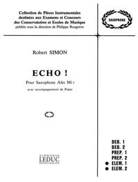 ROBERT SIMON: ECHO (SAXOPHONE-ALTO & PIANO)