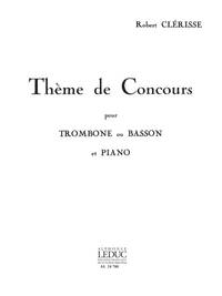 ROBERT CLERISSE: THEME DE CONCOURS (BASSOON & PIANO)