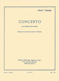 TOMASI: CONCERTO(SAXOPHONE ORCHESTRE) SAXOPHONE ET PIANO