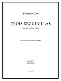 FERNANDO SOR: 3 SEGUIDILLAS (HORN & PIANO)