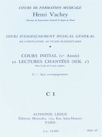 HENRI VACHEY: 50 SINGING EXERCISES (C1)