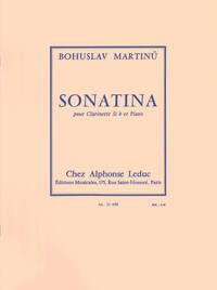 BOHUSLAV MARTINU: SONATINA H.356 POUR CLARINETTE ET PIANO