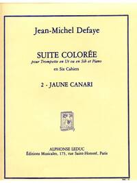 JEAN MICHEL DEFAYE: SUITE COLOREE NO.2: JAUNE CANARI (TRUMPET & PIANO) TROMPETTE