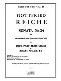 GOTTFRIED REICHE: SONATA NO.24 (QUARTET-BRASS)