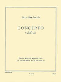 DUBOIS PM: CONCERTO (SAXO ORCH.CORDES) SAXOPHONE MIB ET PIANO