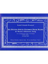 SCHMIDT WUNSTORF 6 PETITES PIECES CELEBRES PIANO & PERCUSSION BOOK PIANO